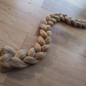 Fantasy Rapunzel #24 Dirty Blonde Costume Hair Jumbo 3' Wheat Braid - Synthetic Hair Extension Accessory for Easy Cosplay Styling