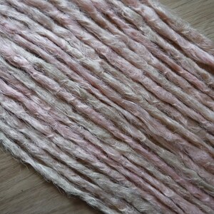 Synthetic Dreadlocks - Custom Color Blend - Blush - Crocheted Natural Texture Dreads Made to Order