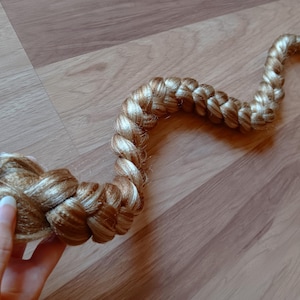 Fantasy Rapunzel #613/27 Dirty Blonde Costume Hair Jumbo 3&#39; Highlight Braid - Synthetic Hair Extension Accessory for Easy Cosplay Styling