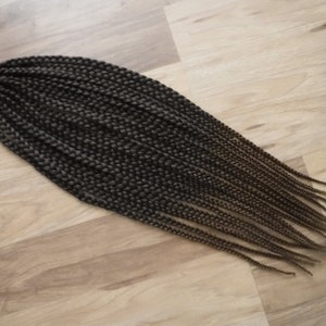Synthetic Braids - Limited Edition Black to Auburn Ombre Accent Kit 12 Loop Ended - Microbraid Hair Extensions In Stock