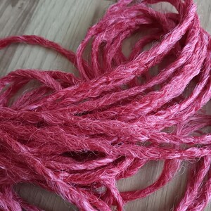 Synthetic Dreadlocks - Watermelon Quarter Set of 10 SE - Natural Texture Microthin Dreadlock Extensions In Stock
