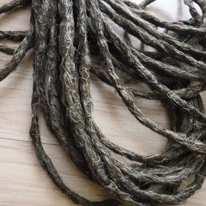 Synthetic Dreadlocks - Walnut 8 DE Bundle - Natural Crochet Texture Sharpie Thick Dreadlock Extensions In Stock