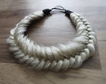 Cerchietto con treccia a coda di pesce - Scegli il tuo colore! - Accessorio per fascia elastica sintetica per una facile acconciatura dei costumi