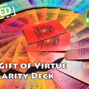 The Gift of Virtue Clarity Deck - Words of Wisdom on 148 Colorful Cards ...