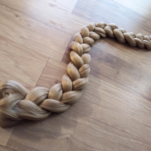 Fantasy Rapunzel #24 Ash Dirty Blonde Costume Hair Jumbo 3' Highlight Braid - Synthetic Hair Extension Accessory for Easy Cosplay Styling