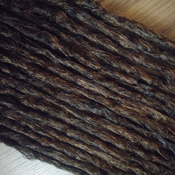 Synthetic Dreadlocks - Chocolate 8 DE Bundle - Natural Crochet Texture Sharpie Thick Dreadlock Extensions In Stock