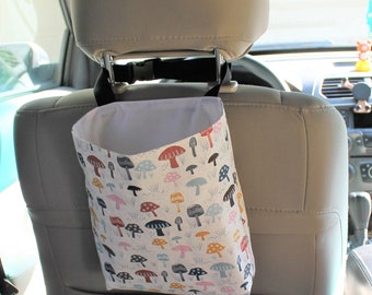 Reusable Car Trash Bag- Mushroom