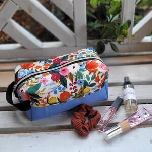 Floral makeup bag