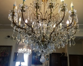 Italian Crystal Chandelier (early 1900s)