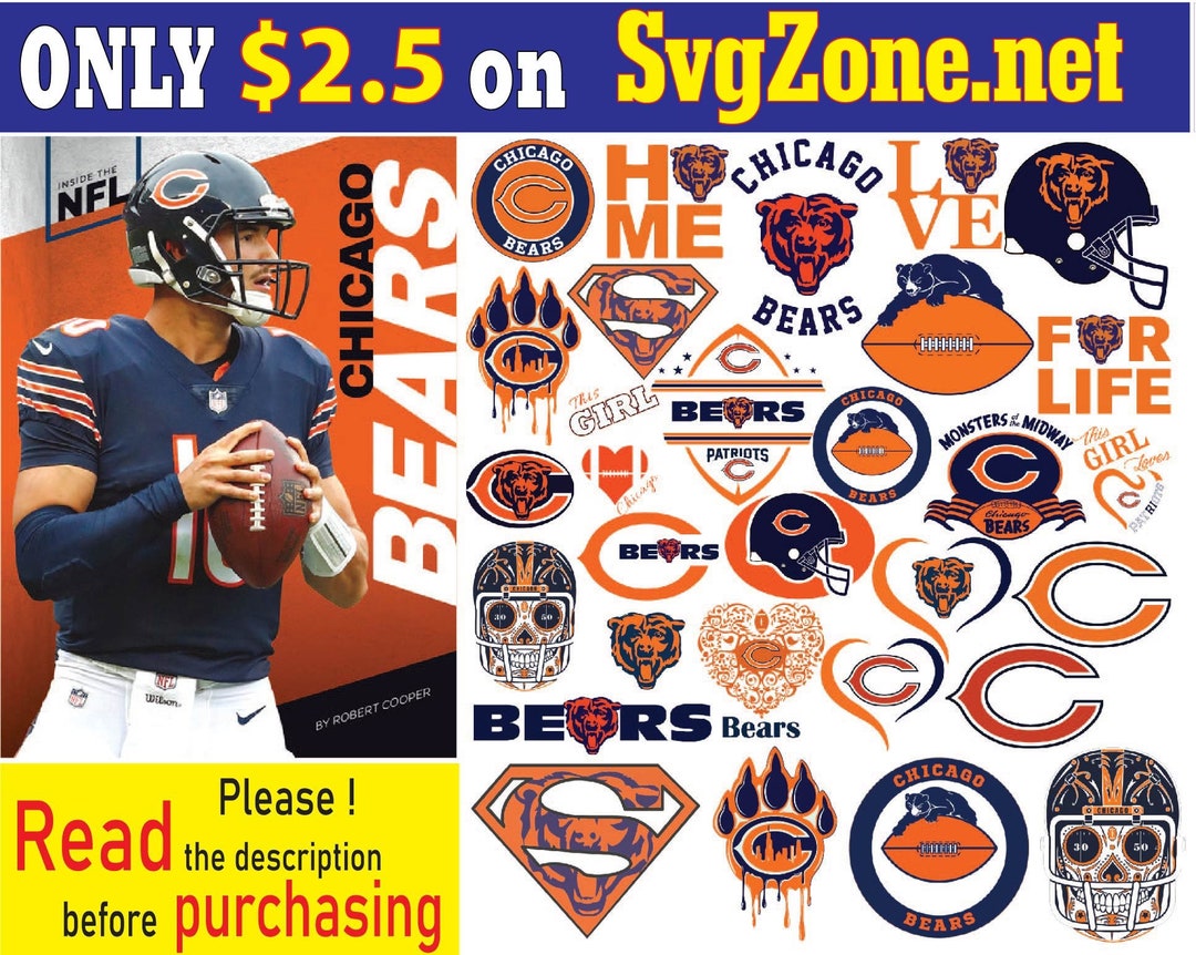Chicagobears Bundle Svg Logo and NFL Logo Svg Instant Etsy