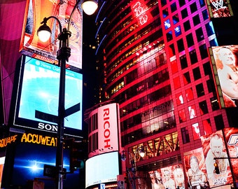 New York City Decor, New York Wall Art, Times Square Photograph, NYC Photography, Travel Decor, Modern Home Decor, Large Wall Art