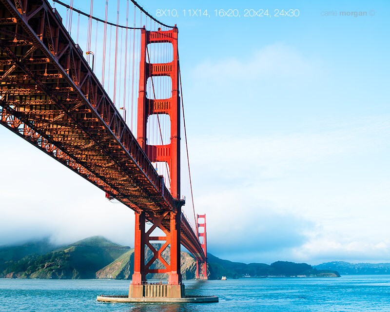 Golden Gate Bridge Color Photograph, San Francisco Wall Art - Etsy