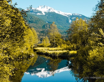 Whistler Photograph, Landscape Photography, British Columbia, Canada Landscape, Nature Photography, Reflection, Lakeside, Whistler Wall Art