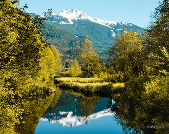 Whistler Photograph, Landscape Photography, British Columbia, Canada Landscape, Nature Photography, Reflection, Lakeside, Whistler Wall Art