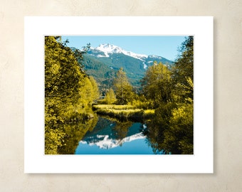 Whistler Photograph with Mat, Matted Wall Art, Matted Photograph, Landscape Print, Nature Photograph, Canada Print, Whistler Wall Art