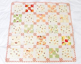 Baby girl floral-print quilt