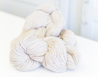 Alpaca and silk yarn