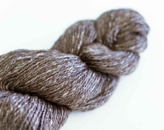 Alpaca and silk yarn