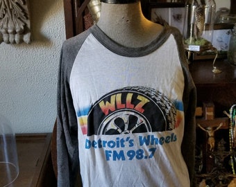 wmms 101 fm 70/'s classic vintage buzzard cleveland gildan reprint t-shirt