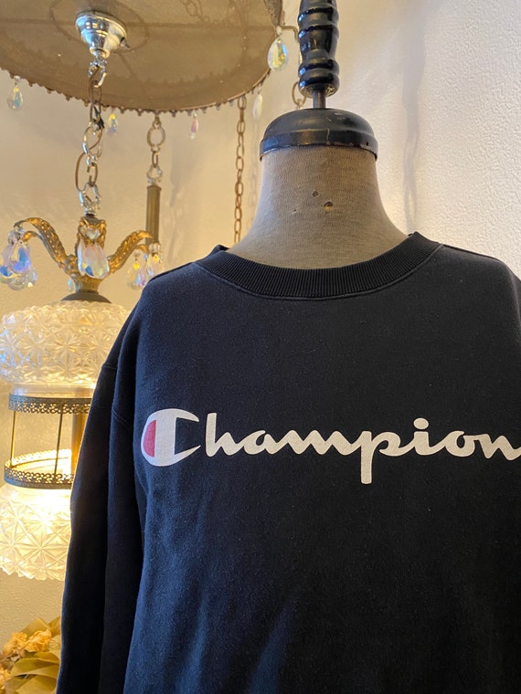 Vintage 90’s Champion pullover sweatshirt logo si… - image 3