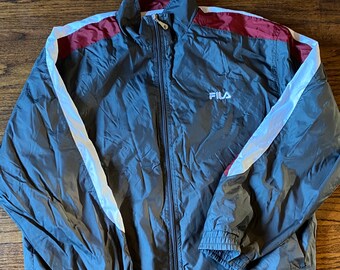 SALE amazing vintage Fila  track jacket windbreaker unisex size Large
