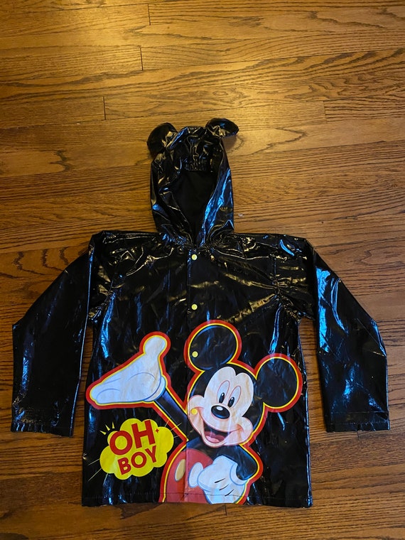 Unique vintage Mickey Mouse Disney raincoat with … - image 1