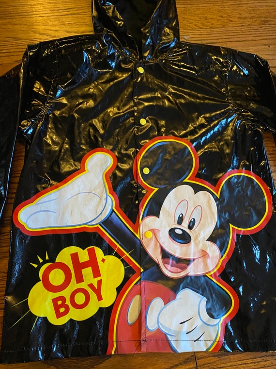 Unique vintage Mickey Mouse Disney raincoat with … - image 2