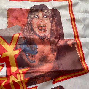 Amazing rare Ozzy Ozbourne  vintage 1983  wall tapestry