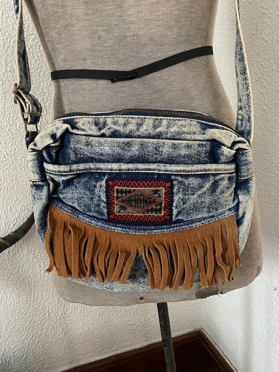 REDUCED Amazing vintage Cherokee denim jean purse… - image 2