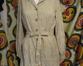 Reserved Dana fabulous jane andre of california circa 1960 button up shirt dress size medium small