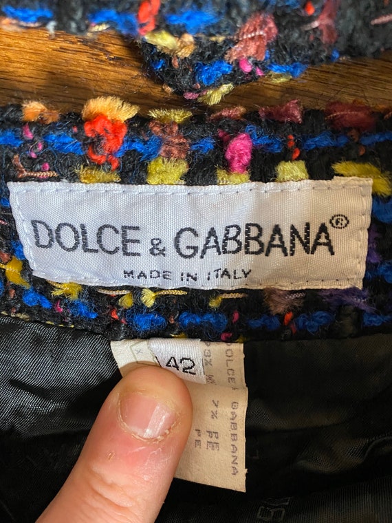 SALE stunning  vintage Dolce and Gabana black and… - image 8