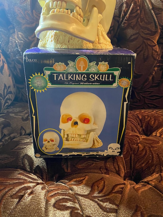 Epic Vintage in Box Telco Talking Skull Halloween Decor - Etsy