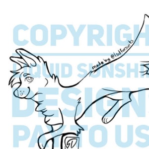 Canine Pay To Use Adoptable Adopt Base Lineart Furry