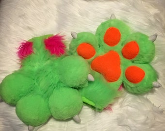 Fursuit Bubble Puffy Paws Costume Mascot Plush XL Toony
