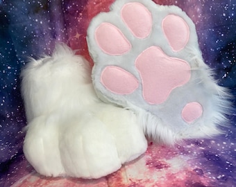 Indoor Furry Costume Feet Paws Cosplay Fursuit