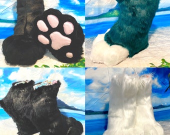 Fabriqué sur commande Fursuit digitigrade chaussures pattes d'éléphant pieds bottes Costume accessoire de mascotte