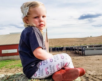 Tractor Farm Boy Green Tractor Red Tractor Blue Tractor Leggings or Joggers