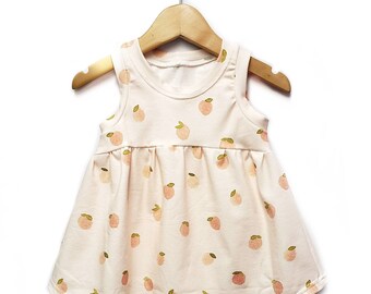 peach baby dress