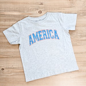 AMERICA Distressed Graphic Tee Infant Toddler Youth Fourth of July image 2