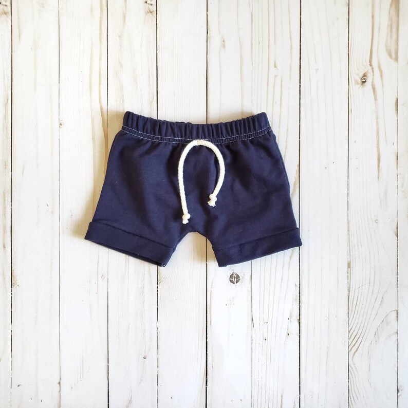Navy French Terry Boy Shorts