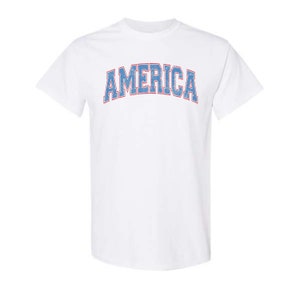 AMERICA Distressed Graphic Tee Infant Toddler Youth Fourth of July image 3