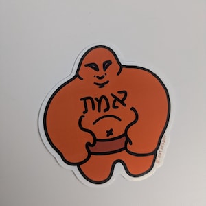 Strong Golem, Judaica, Jewish Sticker