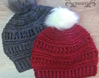 Linda Winter Beanie Crochet_ Adult Winter Beanie