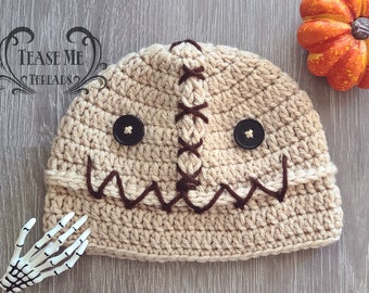 Sam Trick or Treat Crochet Hat _ Trick or Treat Costume Hat