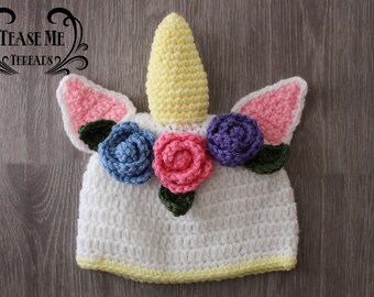 Unicorn Crochet Hat_Unicorn Beanie