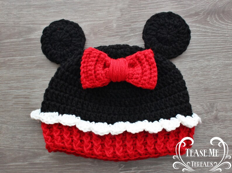 minnie mouse beanie for adults