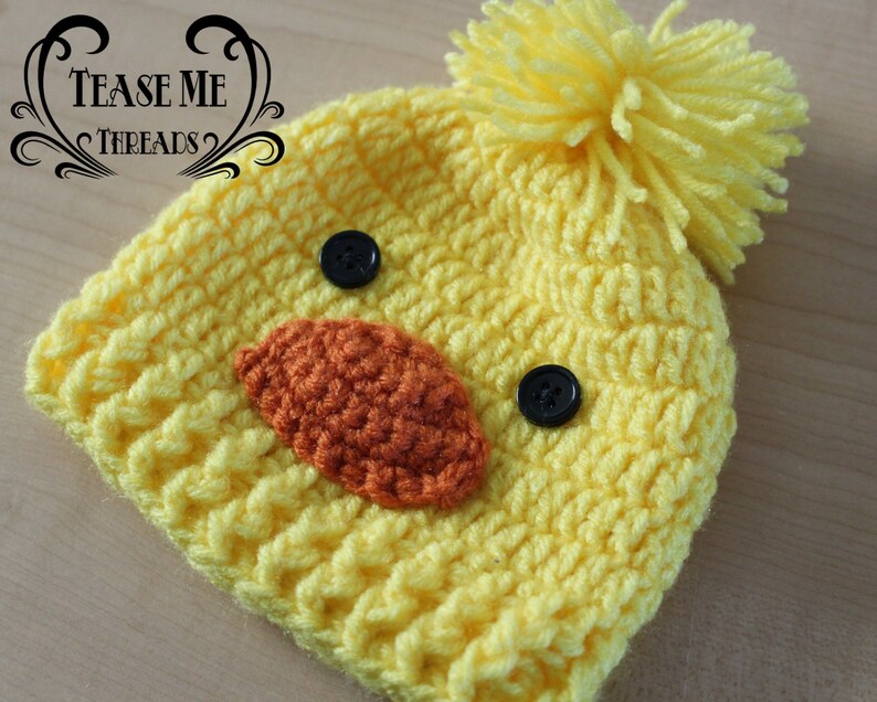 Little Duckling Crochet Hat/_Crochet Baby Halloween Hat