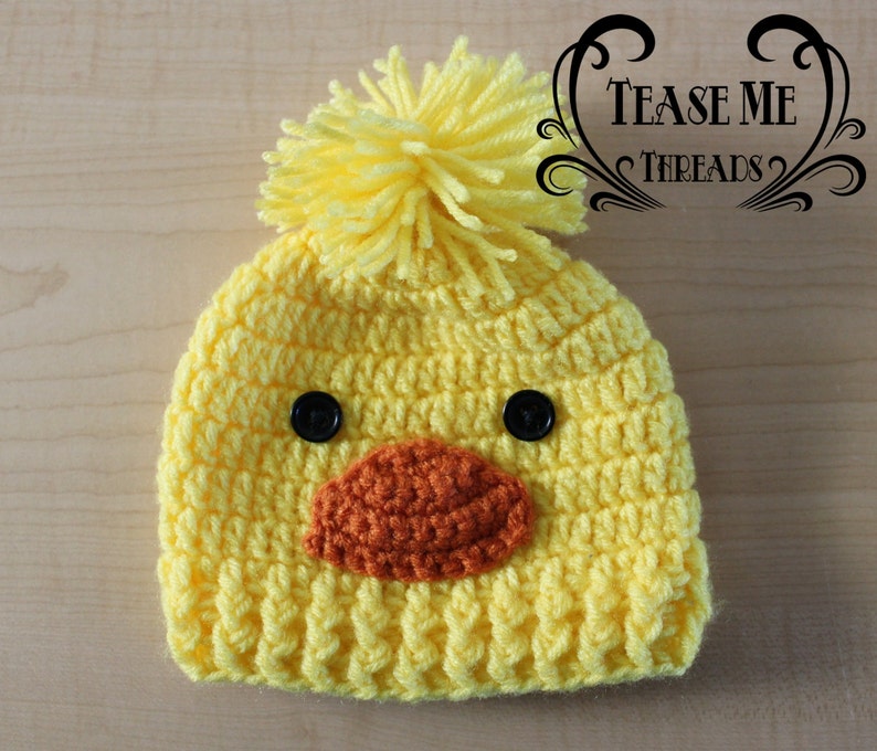 Little Duckling Crochet Hat/_Crochet Baby Halloween Hat