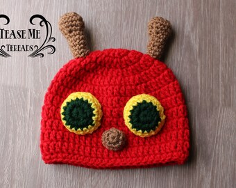 Caterpiller Bug Crochet Hat_Bug Beanie