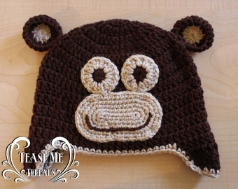 Monkey Crochet Hat_Halloween Monkey Beanie